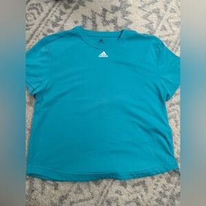Blue Adidas PrimeBlue Tee Shirt Size Medium
